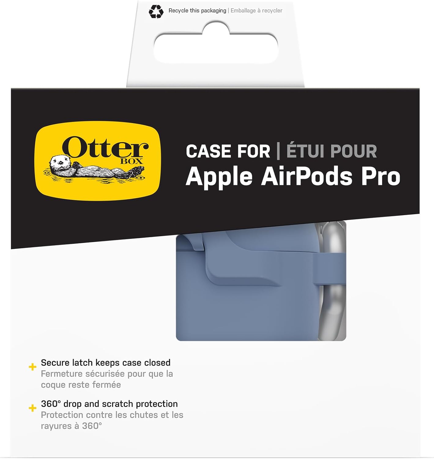 OtterBox Funda suave al tacto para AirPods Pro (1 y 2 generación) – JEANS PARCHED (azul)