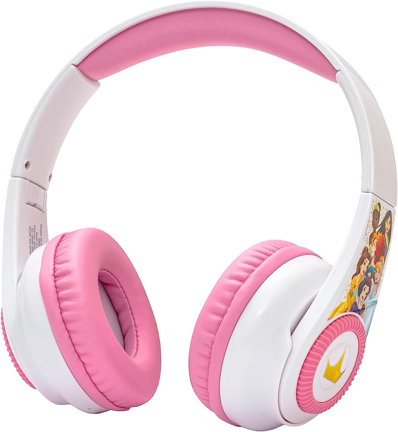 eKids Disney Princess – Auriculares Bluetooth con EZ Link+, auriculares inalámbricos con micrófono y cable de audio, auriculares para niños para