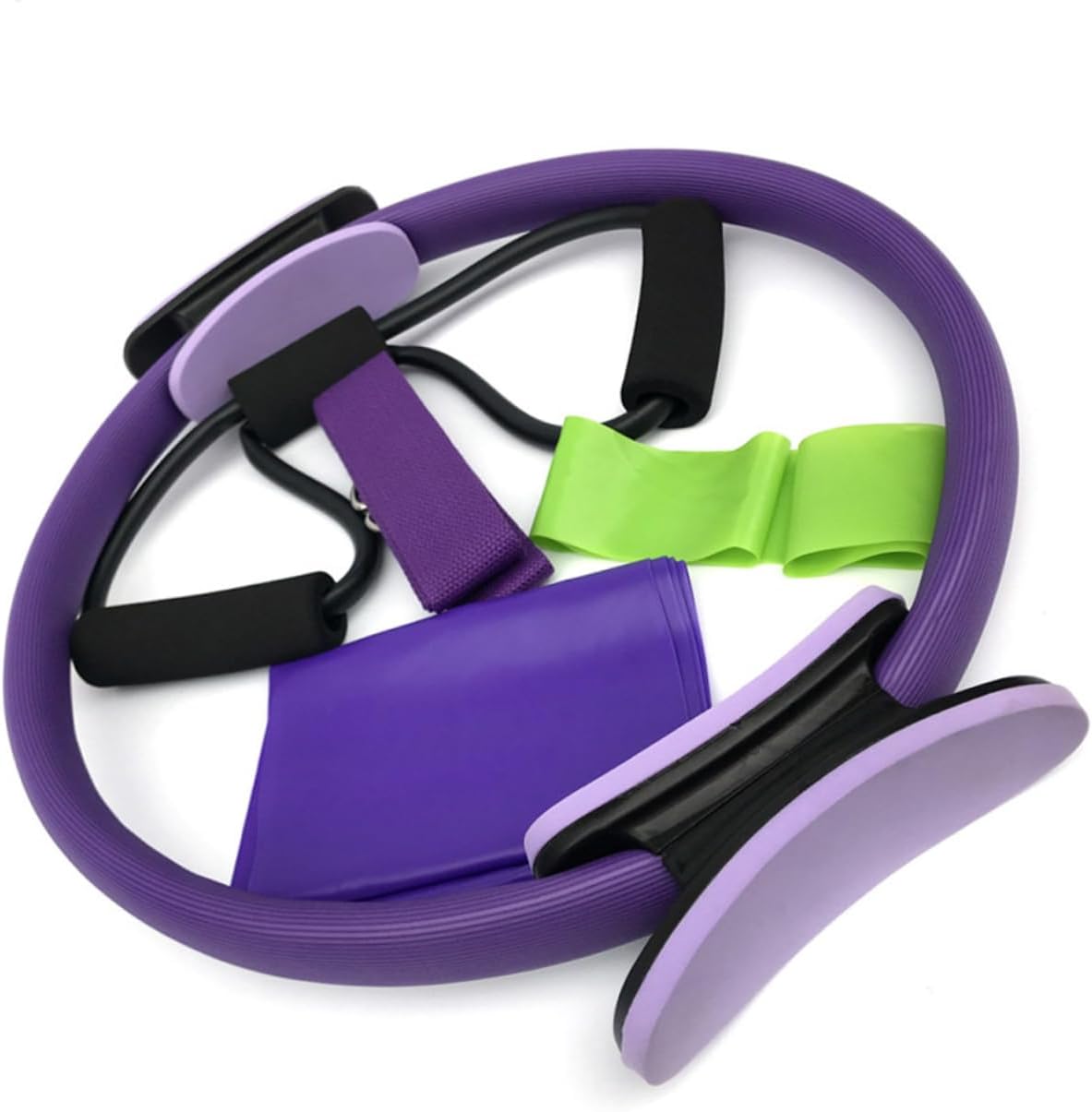 VANZACK 1 Pcs Exercise Resistance Bands Stretching Strap Hip Resistance Bands Tools Toning Ring T Tool Elastic Exercise Bands Exercise Loop Fitness