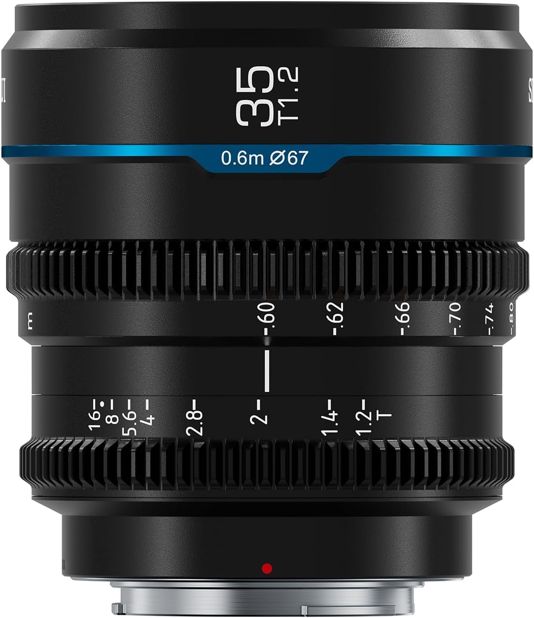 SIRUI Night Walker – Lente Cine T1.2 de 1.378 in, lente de enfoque manual de gran apertura (MS35R-B, montaje RF, negro)