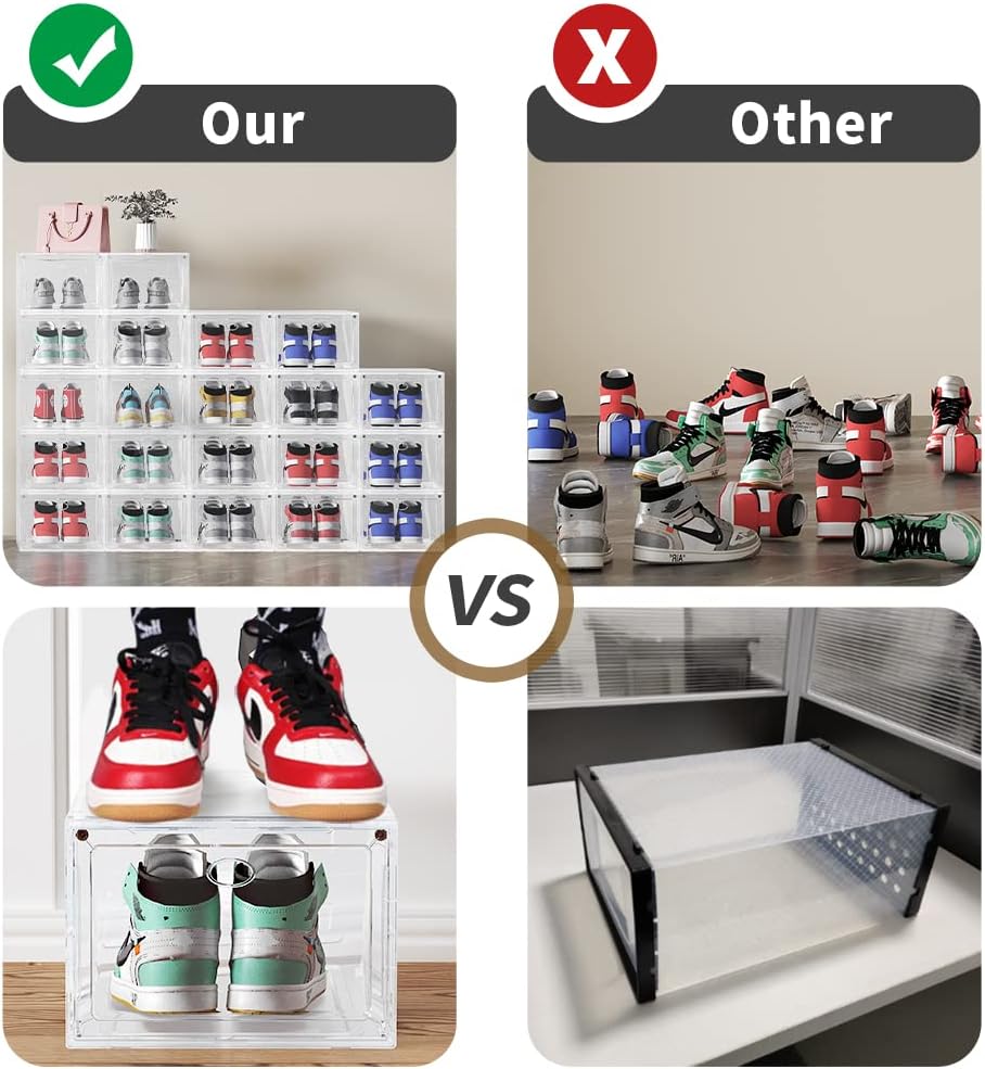 Caja de zapatos de plástico (XL transparente 6)