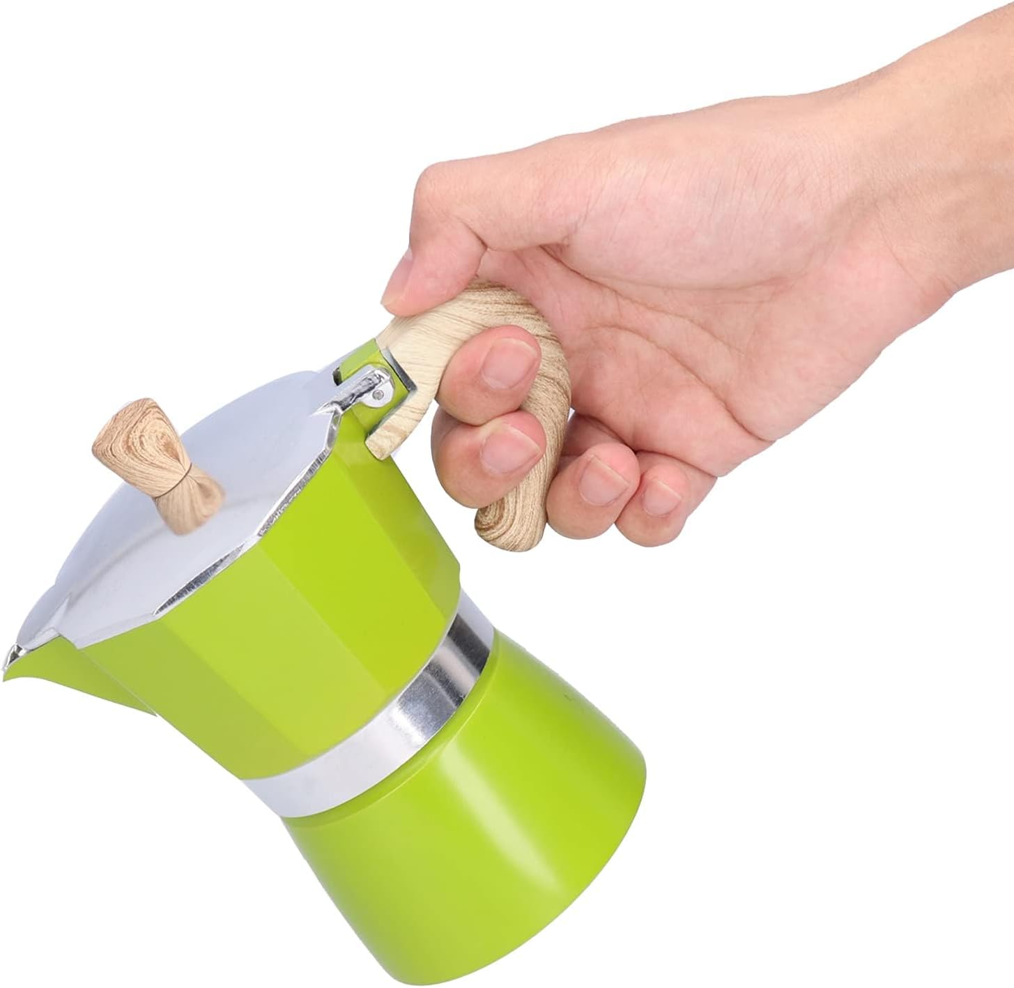 Cafetera Moka Pot 4 tazas Moka Pot Estufa Cafetera Espresso Maker Moka Pot Cafetera Cubana para Cappuccino Latte Moka Cafetera