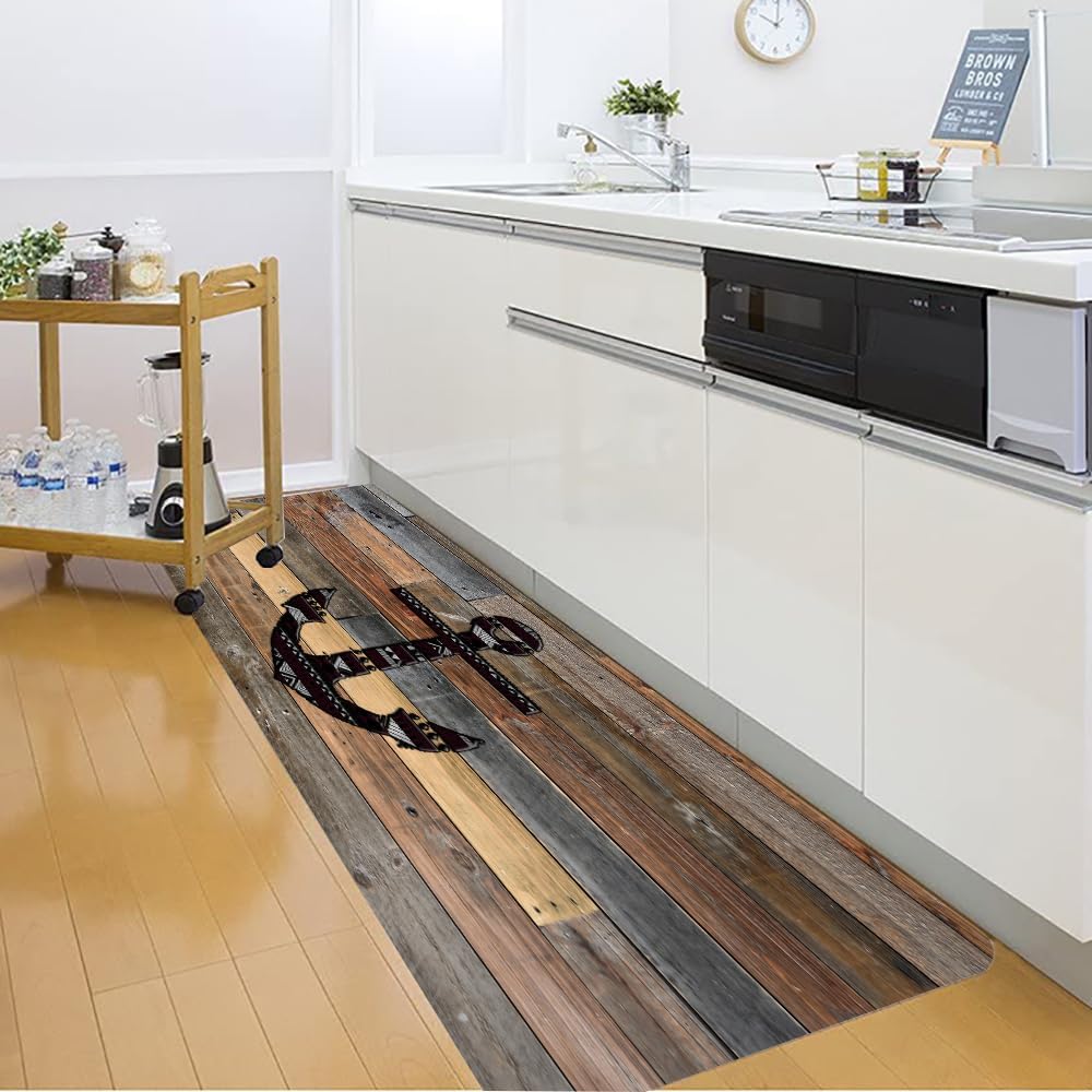 Alfombras de baño de espuma de esponja absorbente suave para baño y cocina (23.5 x 59 pulgadas), tapete de franela antideslizante brillante