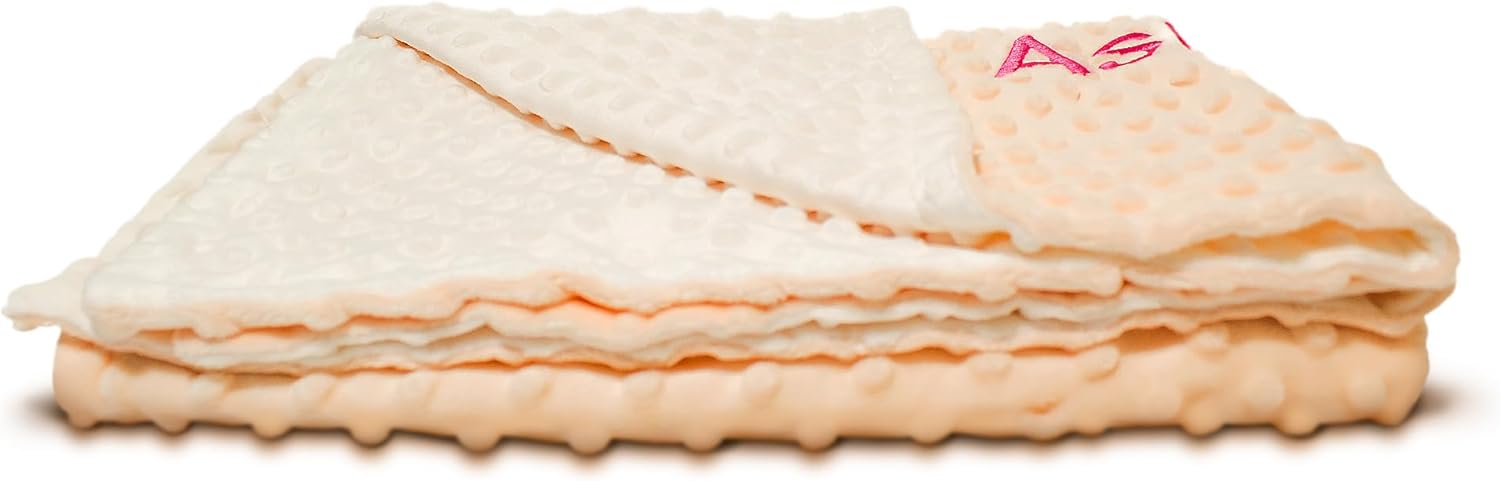 Manta de bebé personalizada, mantas de bebé rosa y blanco, unisex, mantas de bebé personalizadas para niños y niñas, manta de bebé personalizada