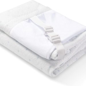 Ferlizer Funda de colchón California King de 3 pulgadas, funda de bambú con cremallera para cubrecolchón, correas ajustables, extraíble y lavable Ferlizer Funda de colchón California King de 3 pulgadas, funda de bambú con cremallera para cubrecolchón, correas ajustables, extraíble y lavable