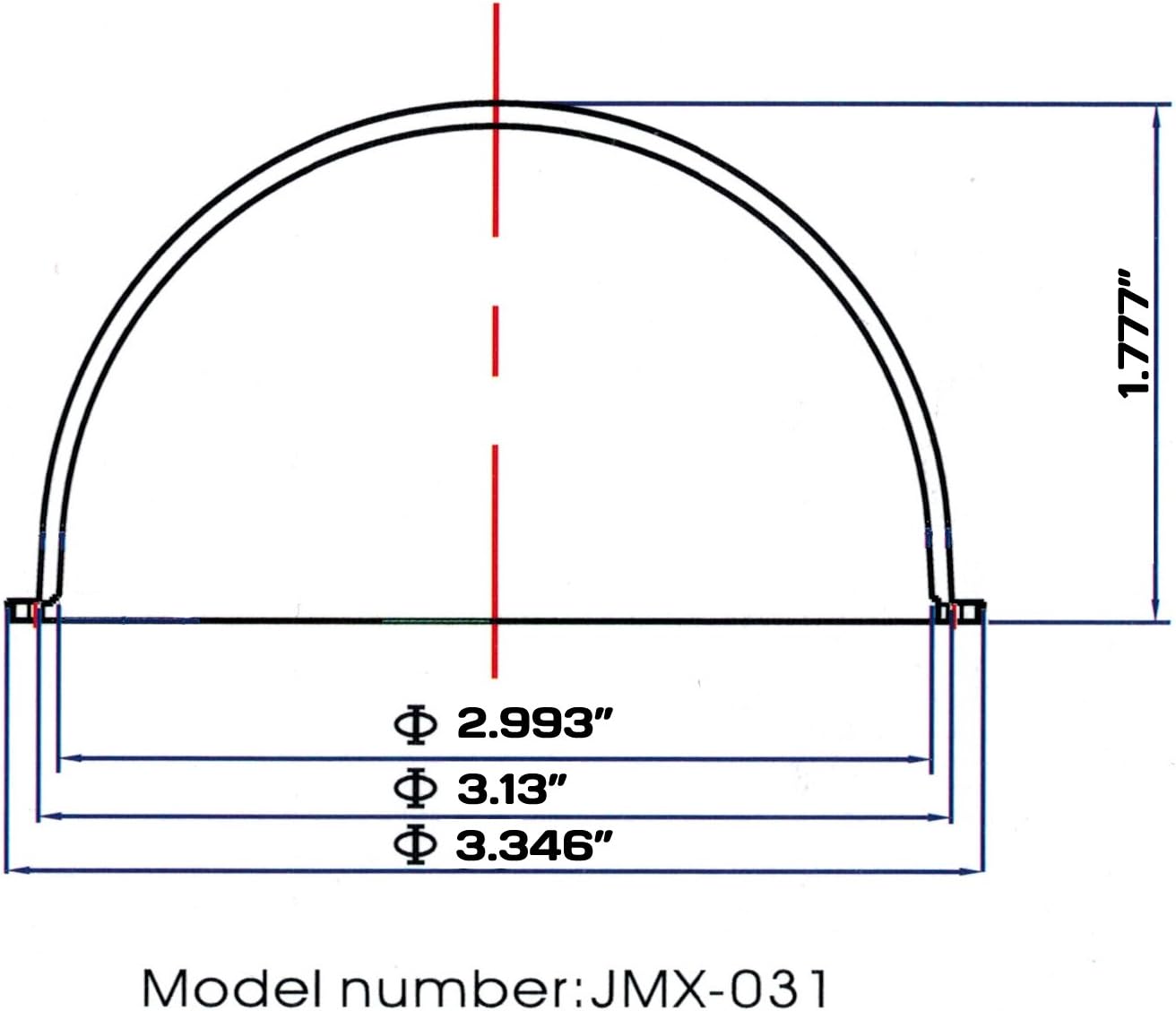JMX Acrílico  PC CCTV de repuesto transparente para cámara, cubierta de cúpula de seguridad, 1080p, vivienda para mascotas, valla para perro,