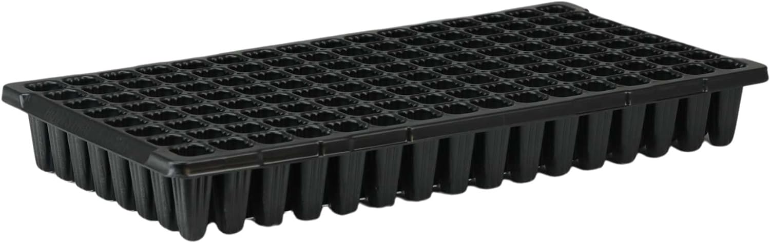Bootstrap Farmer Bandeja de plántulas de 128 celdas, extra fuerte, paquete de 5 bandejas de cultivo de semillas para iniciar la propagación de