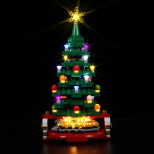 cooldac Kit de luces para árbol de Navidad Lego 40338 Creator, kit de iluminación compatible con Lego 40338 sin modelo de bloque de construcción, cooldac Kit de luces para árbol de Navidad Lego 40338 Creator, kit de iluminación compatible con Lego 40338 sin modelo de bloque de construcción,