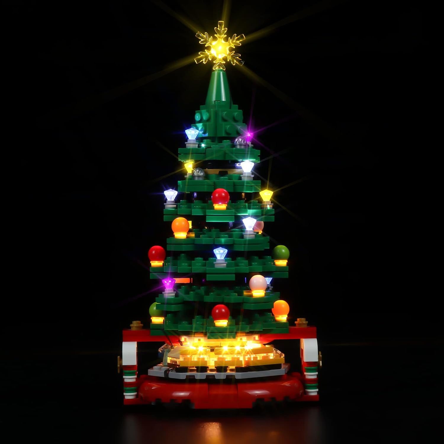 cooldac Kit de luces para árbol de Navidad Lego 40338 Creator, kit de iluminación compatible con Lego 40338 sin modelo de bloque de construcción,