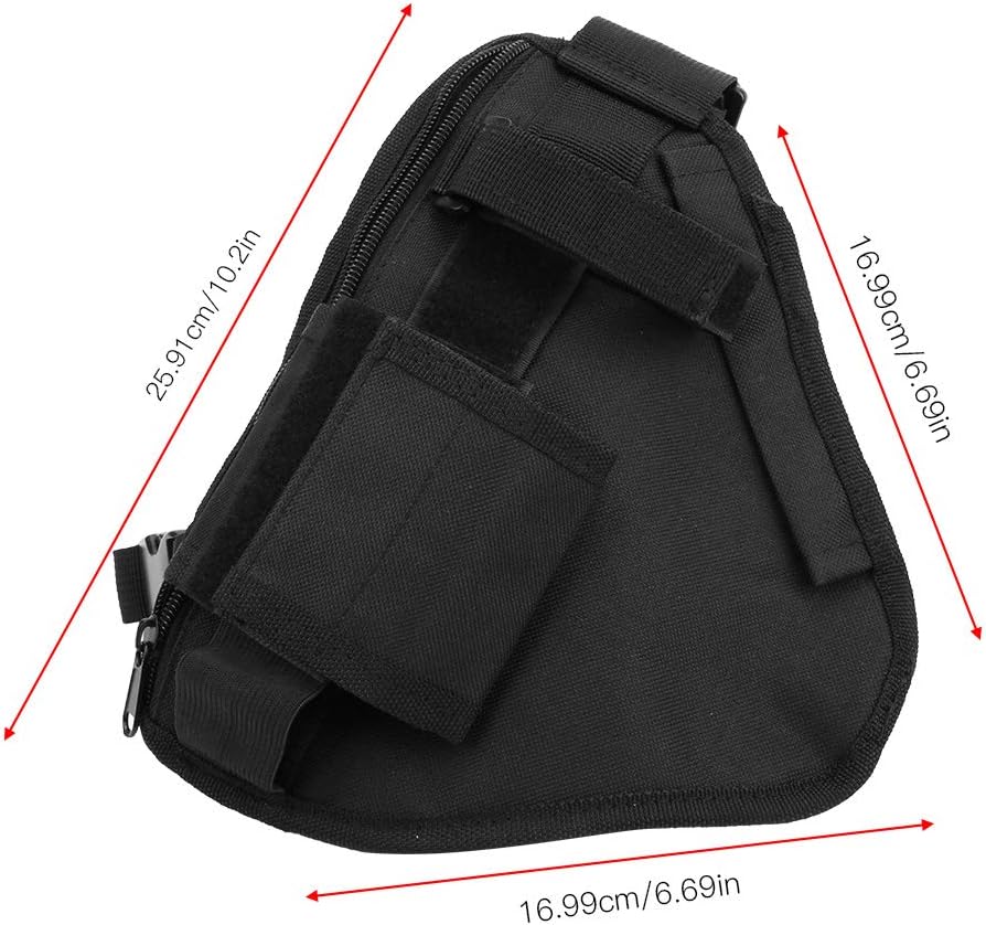 Fydun 10.2×6.69ies chaleco portátil bolsa de pecho bolsa negro con deportes recreativos St