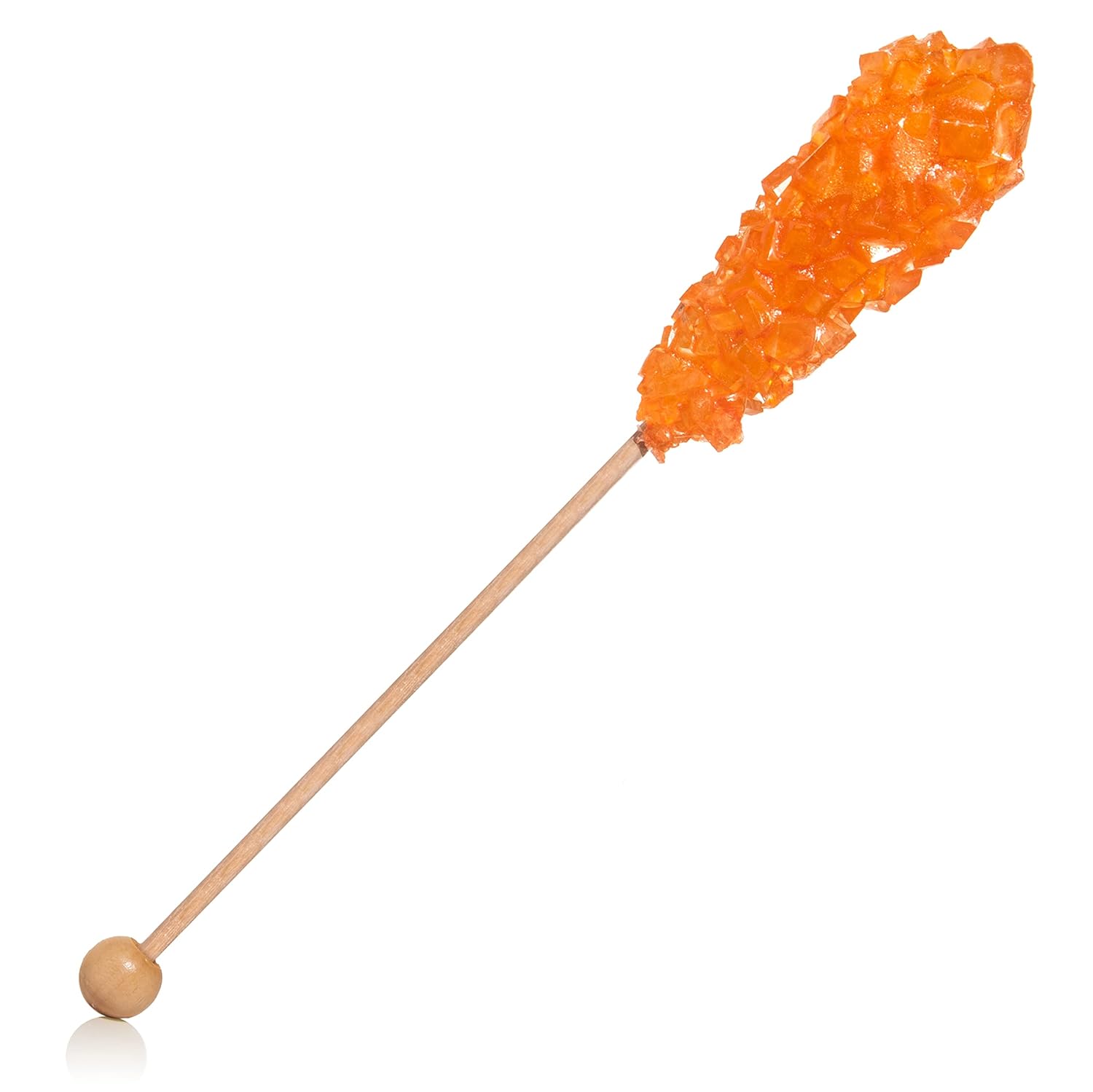 Candy Envy – 36 unidades Orange Cafe Sugar Sticks Rock Candy – Envueltos individualmente – Sabor a naranja