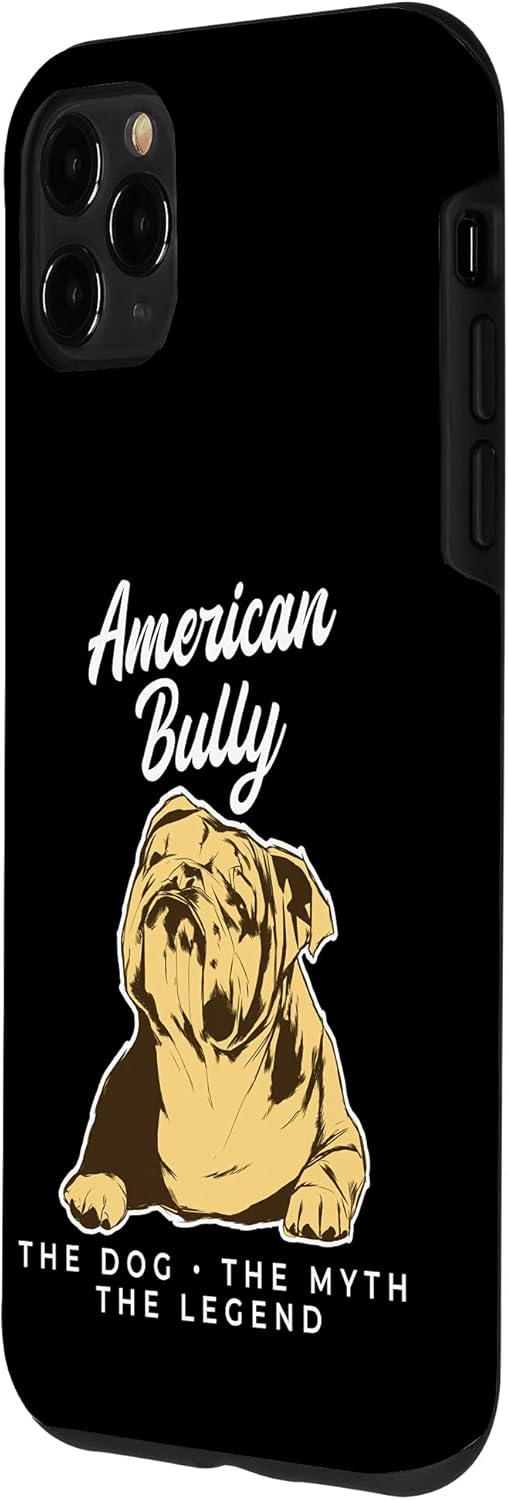 Funda para iPhone 11 Pro Max American Bully The Dog The Myth The Legend Bully