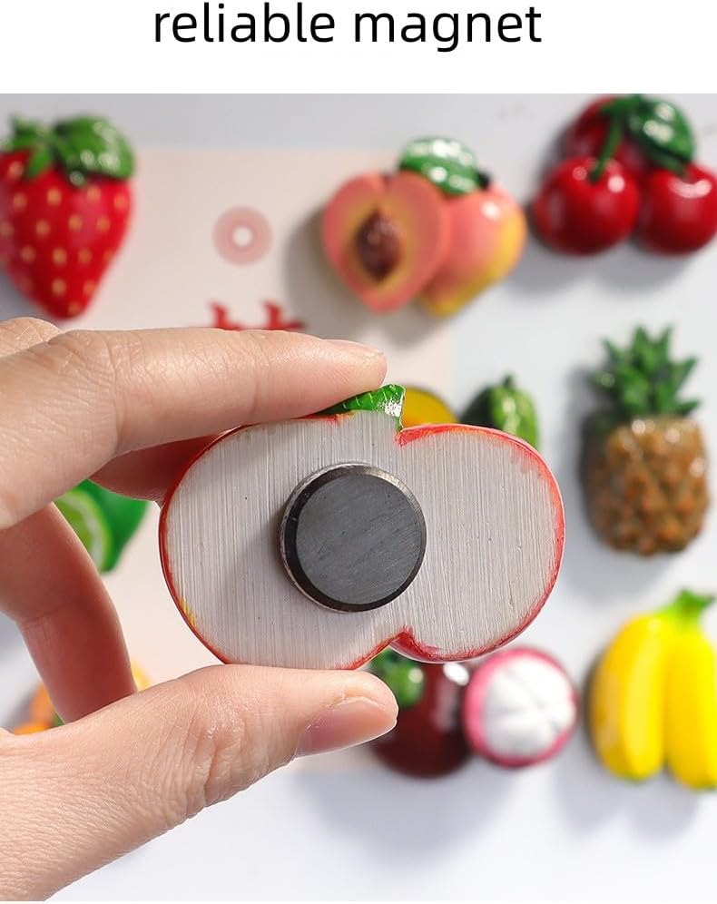 10 calcomanías magnéticas para refrigeradores, lindas calcomanías magnéticas de resina para refrigerador, adecuadas para refrigerador, pizarra