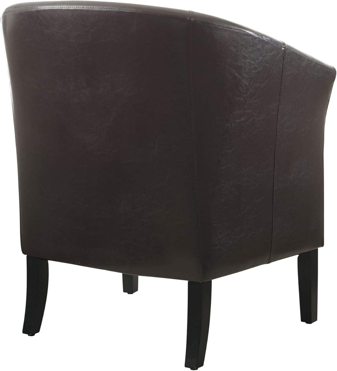 Silla para club, de Linon Simon, Madera de caucho Contrachapado, Marrón