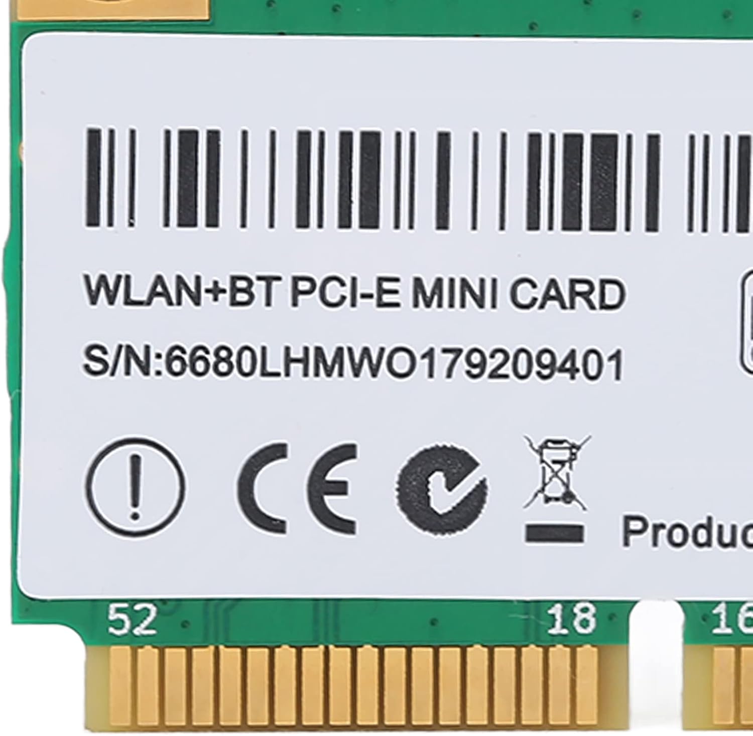 GLOGLOW Tarjeta de red inalámbrica, banda de 6 GHz Tarjeta de red inalámbrica Adaptador WiFi 5374M WiFi 6E 5G Triple Banda Gigabit Mini Módulo de