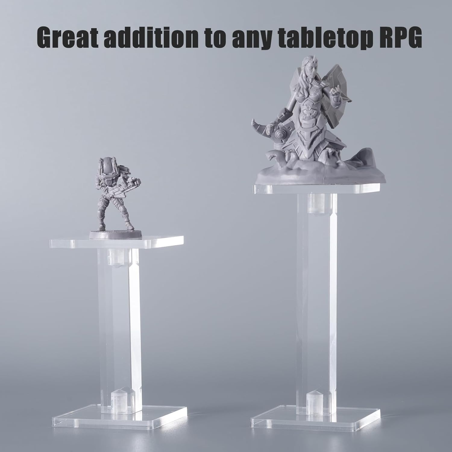 Kalami Flying Miniatures – Elevador de combate para DND con base de 2 pulgadas, 2 juegos de elevador de volante único 3D para juegos de rol de mesa