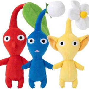 Pikmin – Peluche Pikmin de 3 piezas, rojo, azul, amarillo, para regalo de fanáticos del juego, lindo muñeco de peluche para niños y niñas Pikmin – Peluche Pikmin de 3 piezas, rojo, azul, amarillo, para regalo de fanáticos del juego, lindo muñeco de peluche para niños y niñas