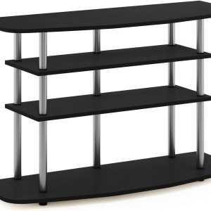 Furinno Frans Turn-N-Tube – Soporte de TV para TV de hasta 43 pulgadas, 4 niveles, roble negro Furinno Frans Turn-N-Tube – Soporte de TV para TV de hasta 43 pulgadas, 4 niveles, roble negro