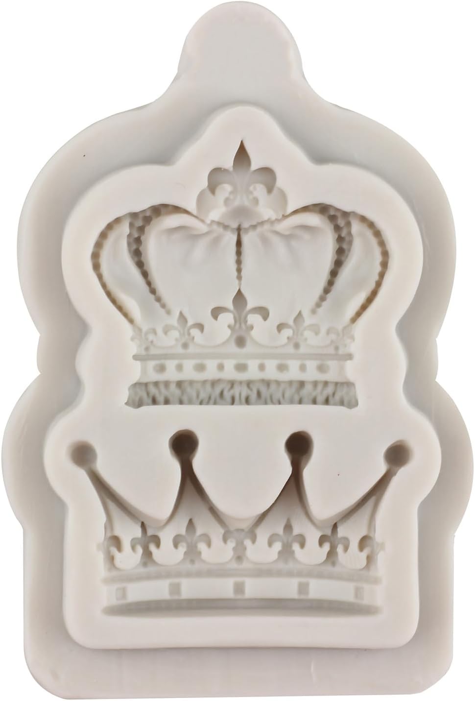 Molde de silicona para fondant, corona de chocolate para cupcakes, decoración de pasteles, dulces, pasta de goma, juego de 4
