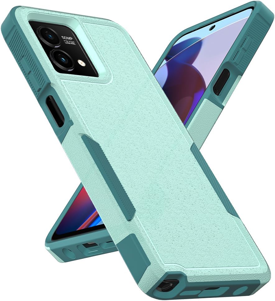 Funda para Moto G Stylus 5G 2023 funda protectora de doble capa resistente para teléfono celular, a prueba de golpes, con protector de pantalla,