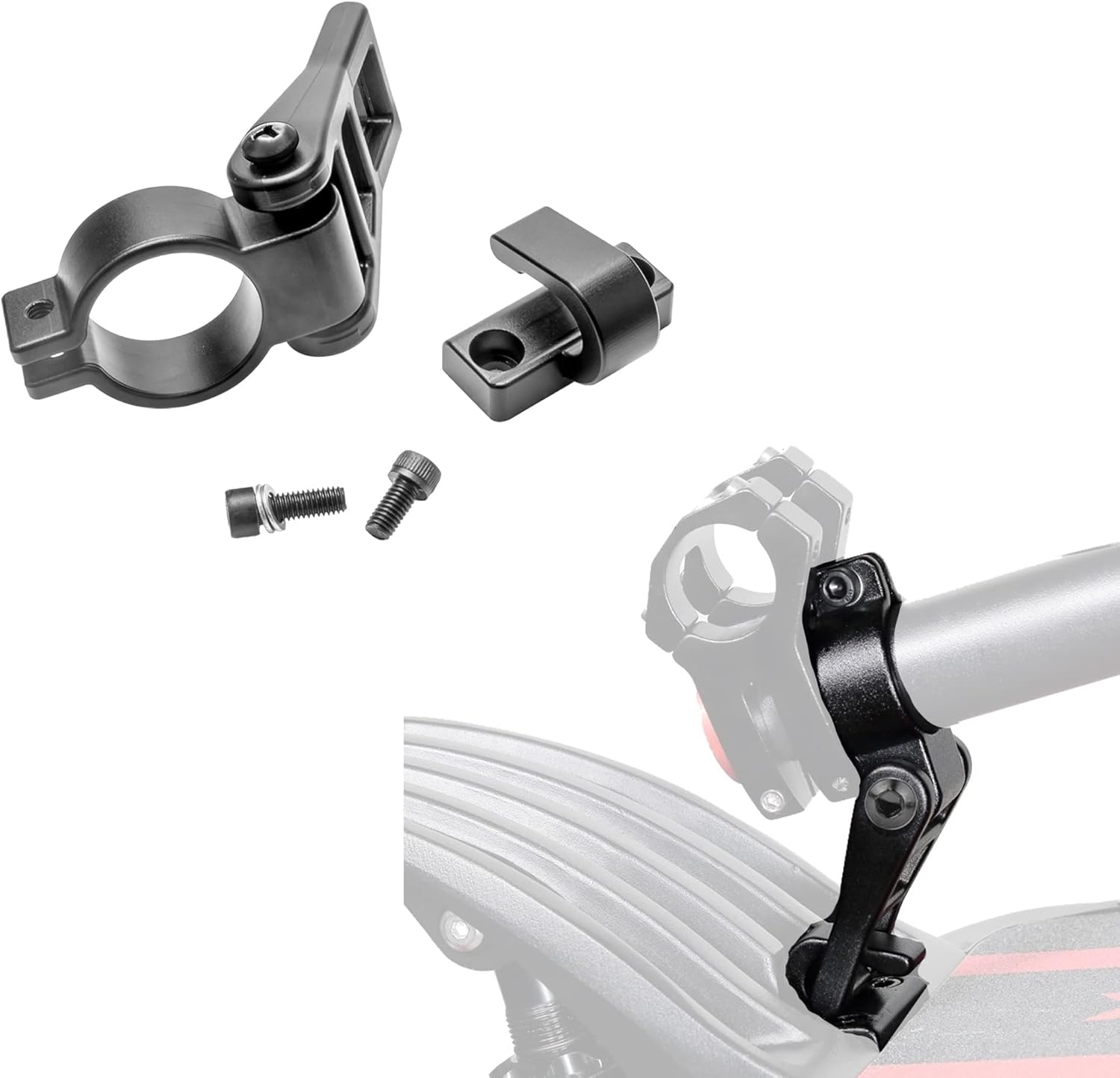 YBang – Gancho plegable de aleación de aluminio para Speedual Zero 10 x 8 x scooter eléctrico ajustable con cierre de fijación para barra de