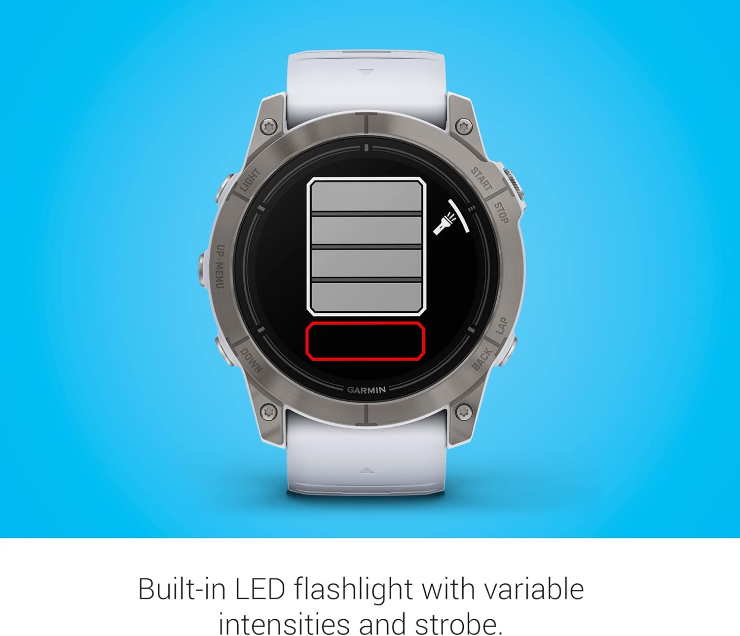 Garmin epix Gen 2 Pro Sapphire Edition, 2.008 in, titaniopiedra blanca  Pantalla AMOLED, reloj inteligente de alto rendimiento, tecnología de