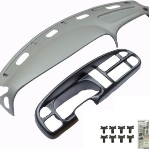 KARPAL Tablero con cubierta de bisel compatible con Dodge Ram 1500 2500 3500 1998 1999 2000 2001 KARPAL Tablero con cubierta de bisel compatible con Dodge Ram 1500 2500 3500 1998 1999 2000 2001