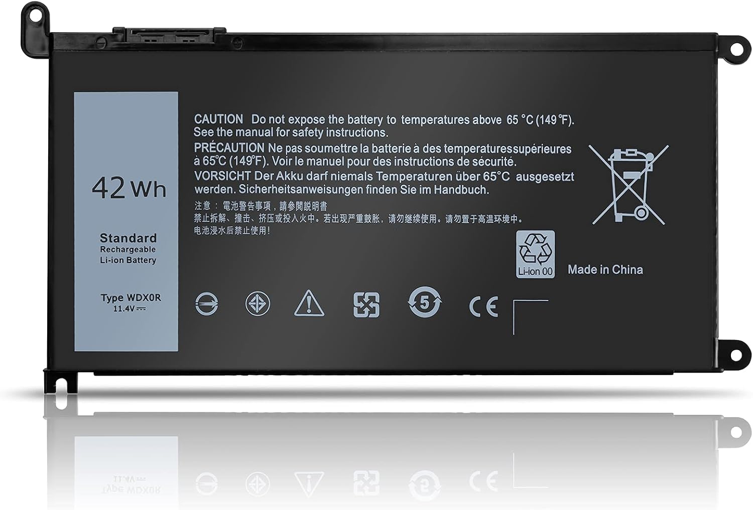 WDX0R – Batería para portátil Dell Inspiron 15 5000 7000 Series 15 5567 7579 5565 5568 5570 5578 5578 5579 7560 7570 7586 7573 13 5560 7570 7586