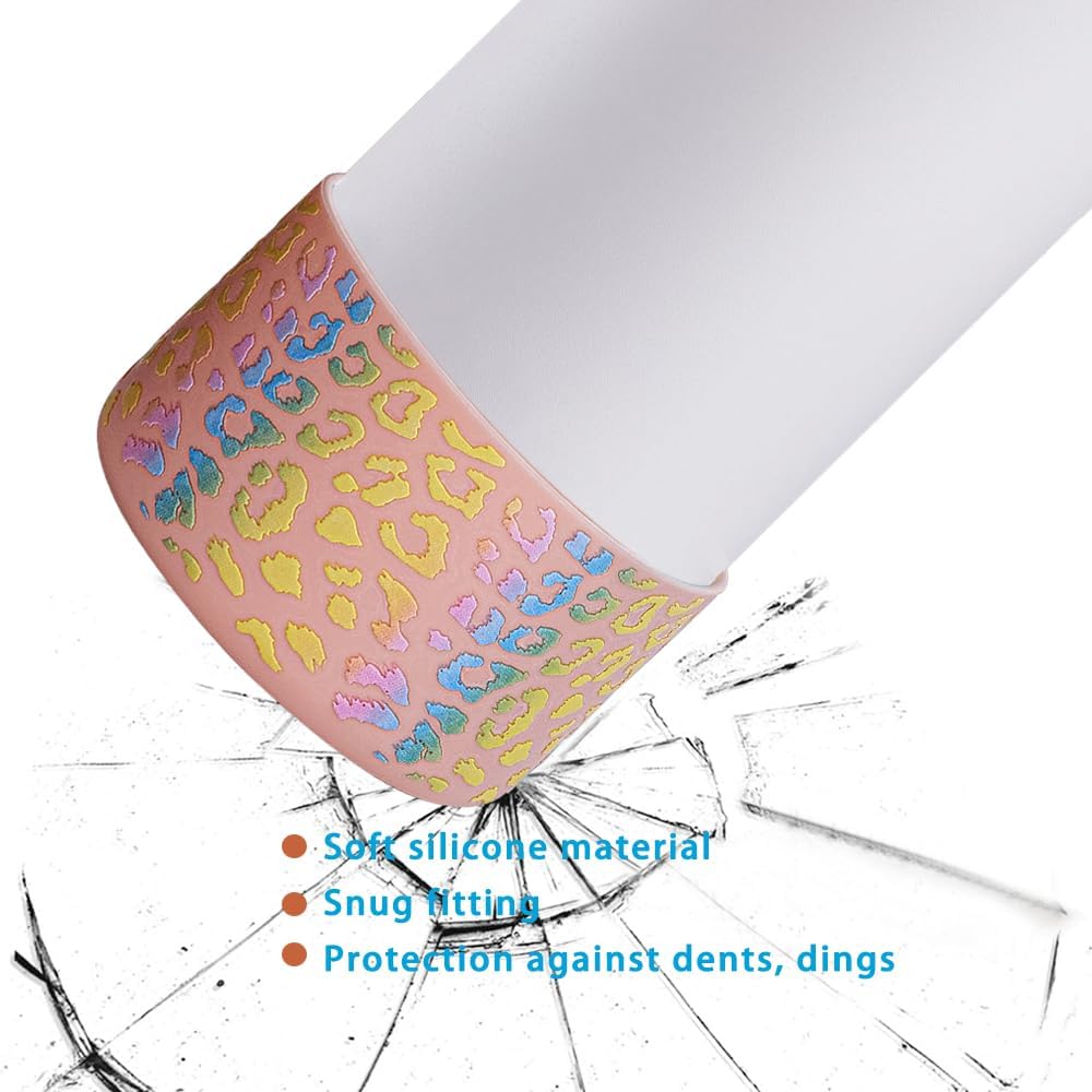 WK IEASON 2 fundas protectoras de vaso para Stanley Quencher Adventure de 40 onzas y Stanley IceFlow de 20 onzas, 30 onzas y compatible con botella