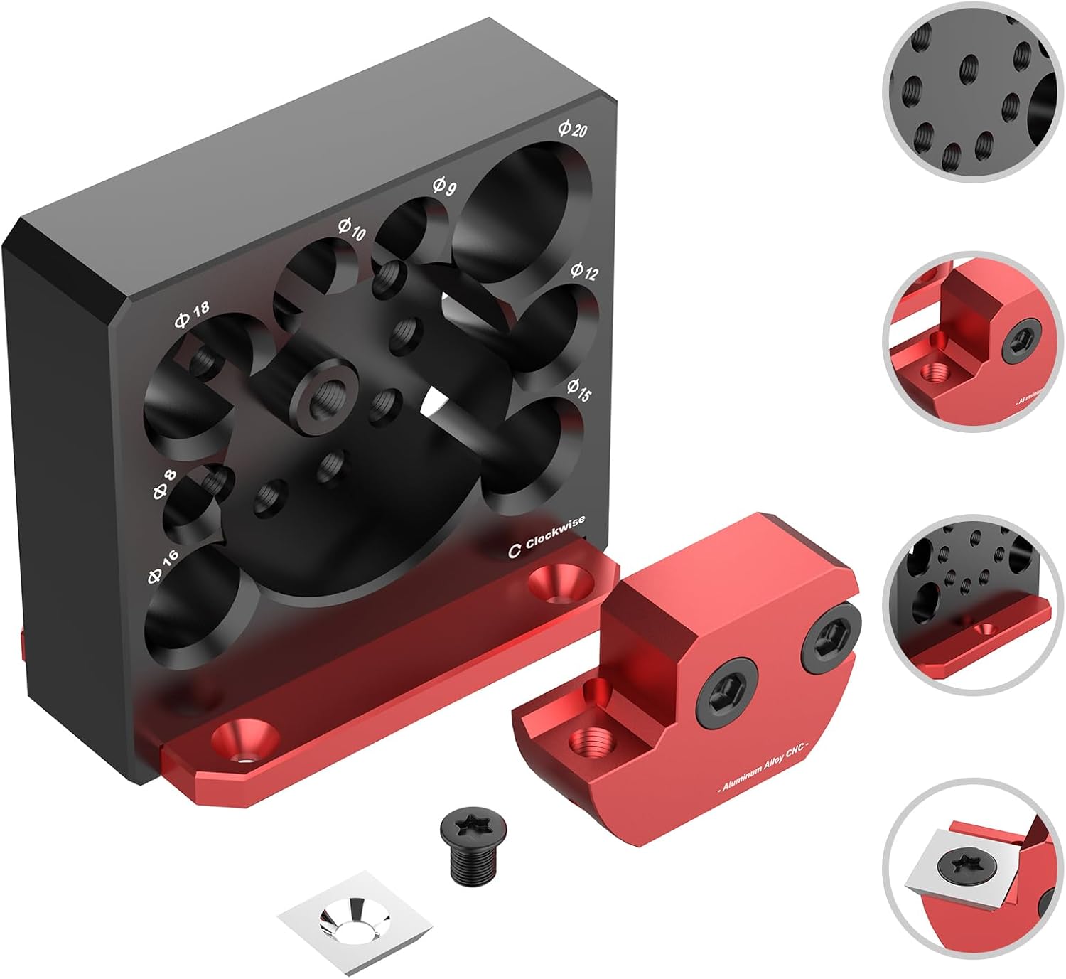 Twotrees – Kit de plantilla para hacer clavijas, cortador de clavijas ajustable métrico de 0.315 in a 0.787 in, pasador de fresado eléctrico, barra