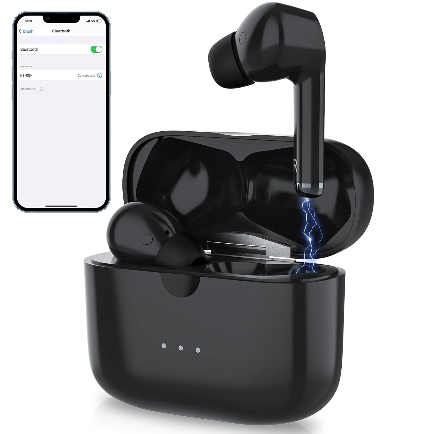 Audífonos Bluetooth, amplificadores auditivos digitales 2 en 1 para adultos mayores, auriculares recargables con cancelación de ruido, 3 modos, 5