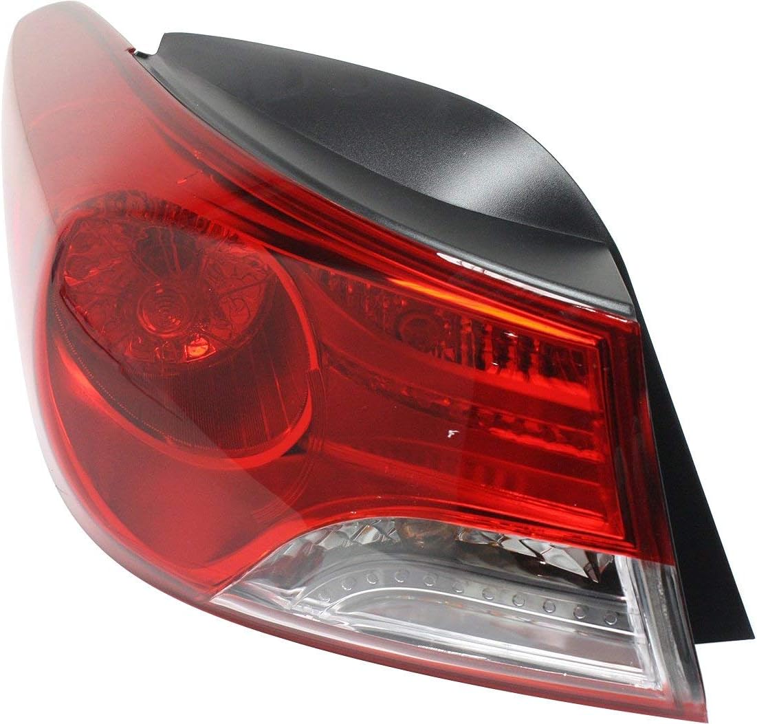 Evan Fischer Lado del conductor y del pasajero, luz trasera exterior compatible con Hyundai Elantra 2011-2013 – HY2805119, HY2804119