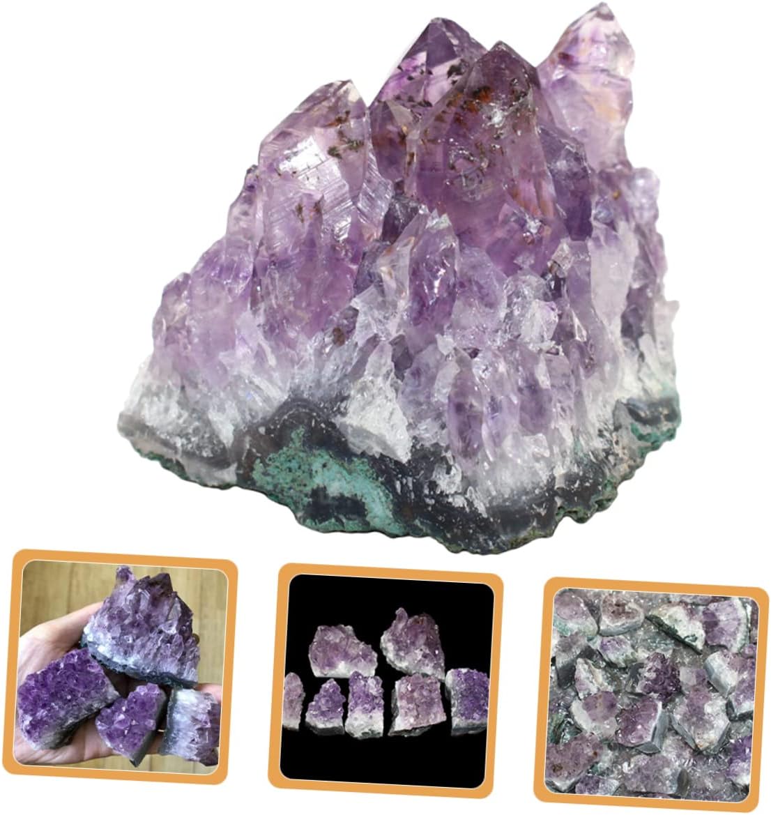 Decoración de mano de rocas de río grandes, decoración de mesa, piedras curativas de cristal irregulares, decoración de mesa para el hogar, piedras