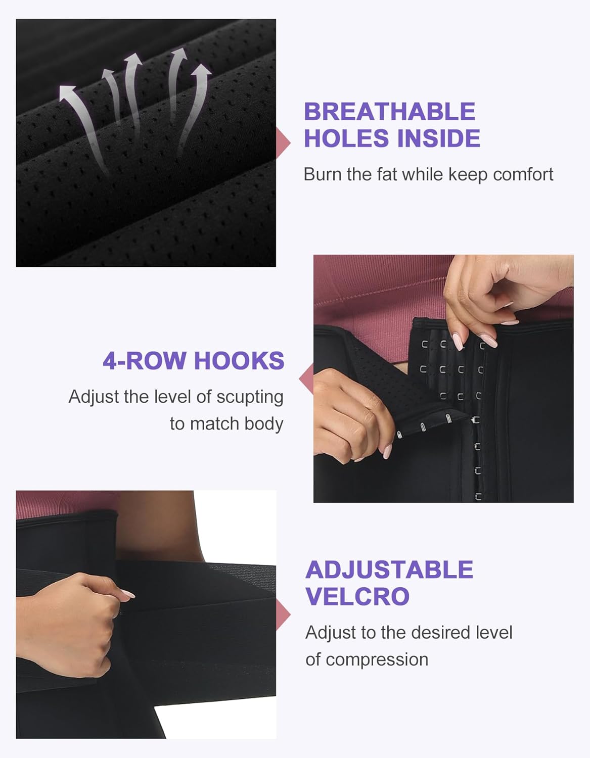 YADIFEN Corsé de entrenamiento de cintura para mujer, parte inferior del vientre, grasa, sudor, cintura, entrenamiento, moldeador de cuerpo
