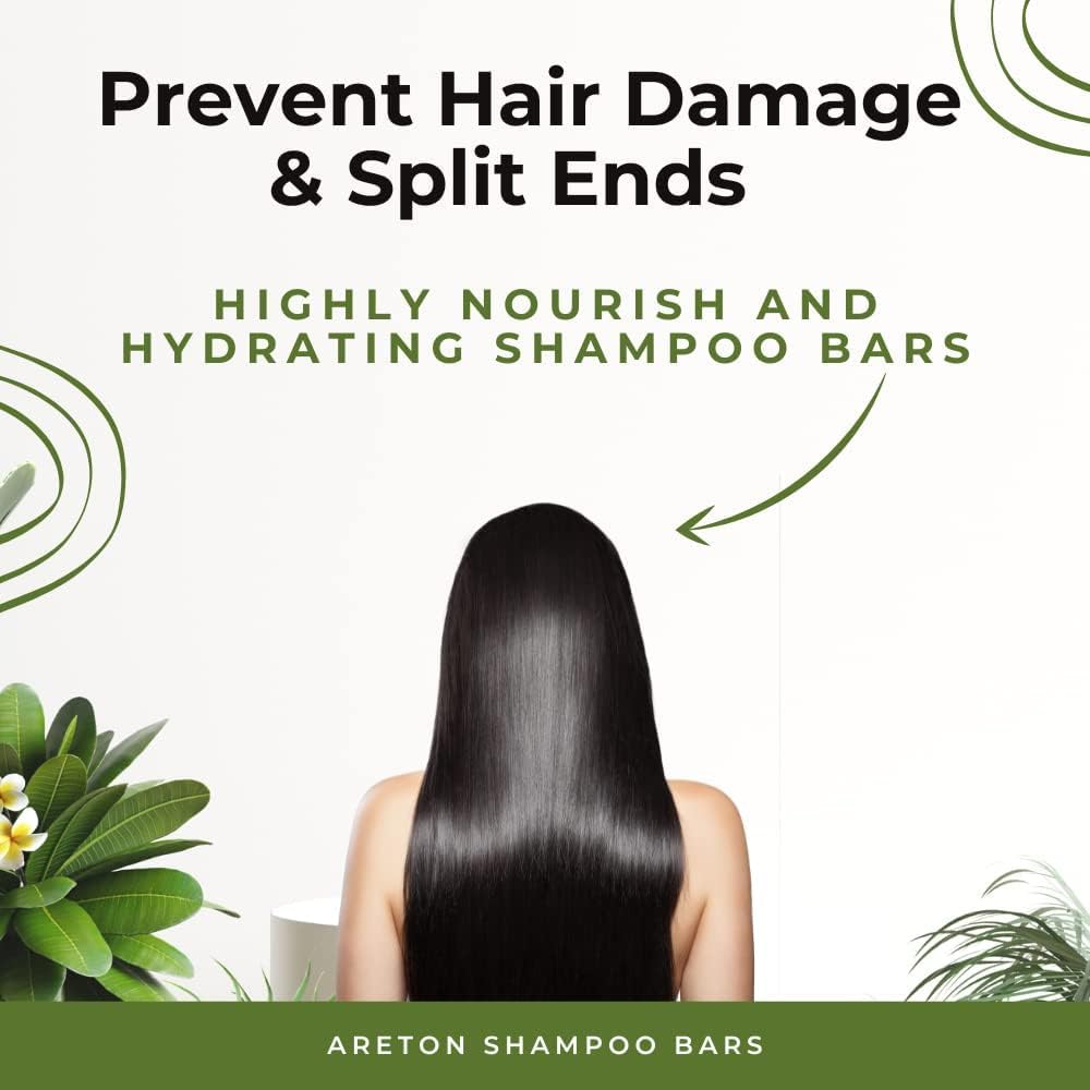 Barra de champú sólido  Barra de champú natural para cabello seco, control de caspa, nutrición del cabello, cuero cabelludo limpio y suave, evita
