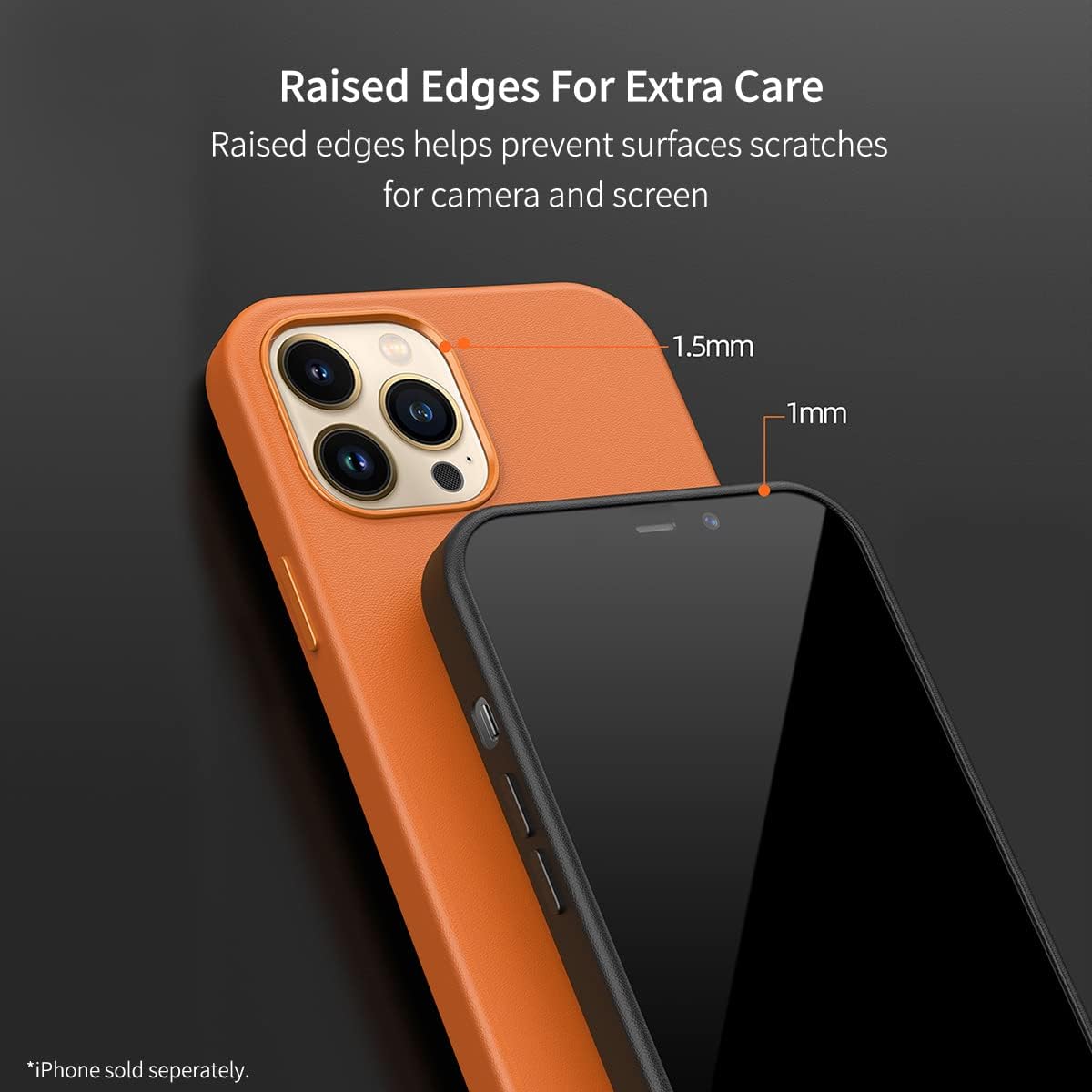 Funda de piel italiana auténtica para iPhone 1212 Pro, compatible con MagSafe, color medianoche