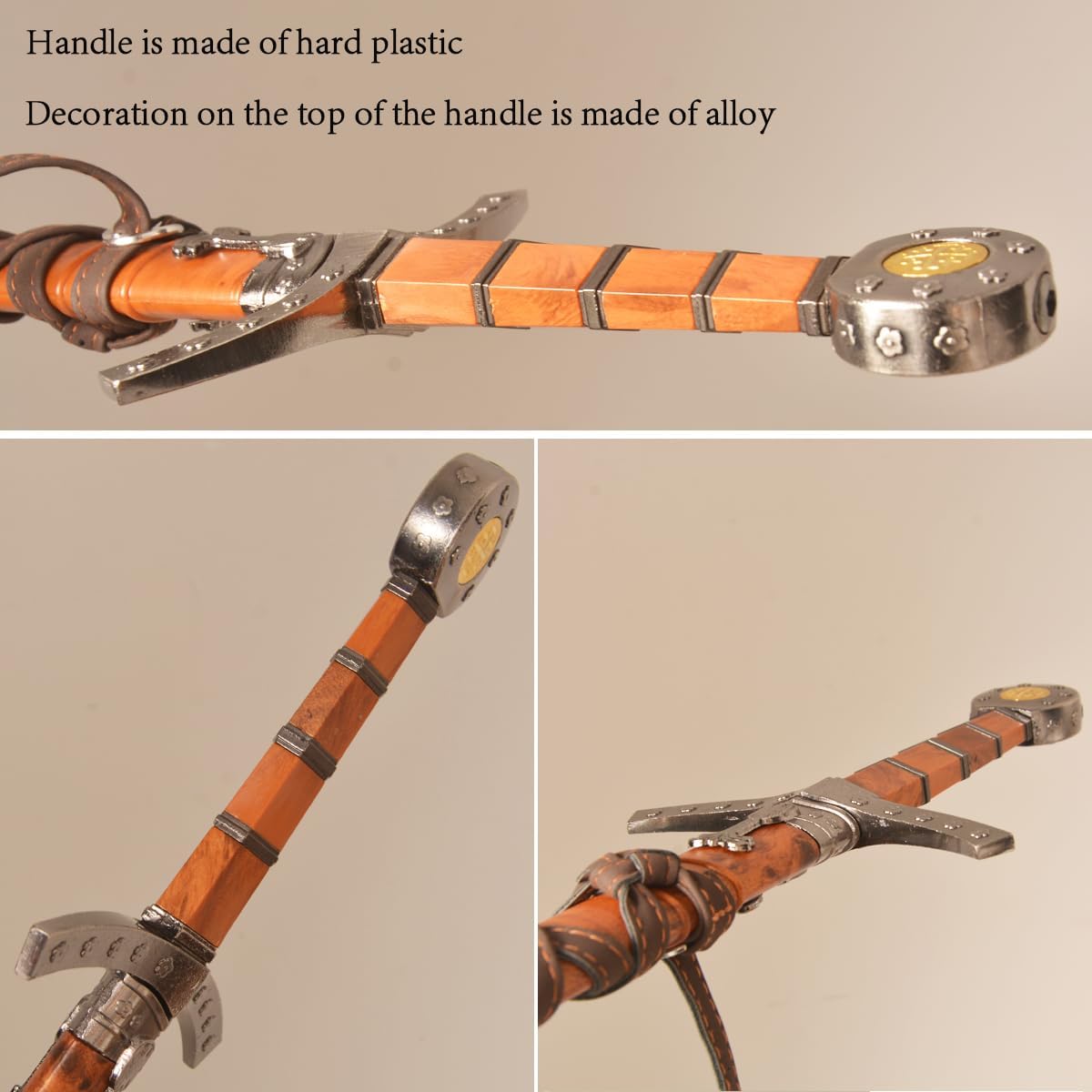 Espada corta medieval, espada occidental de metal con funda, para decoración y colección de exhibiciones