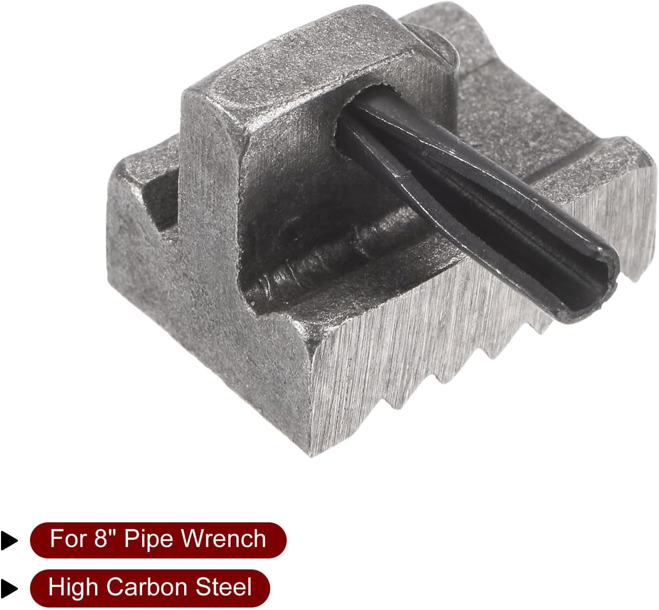 Llave de tubo de acero al carbono para llave ajustable de 8 pulgadas con conjunto de pasador