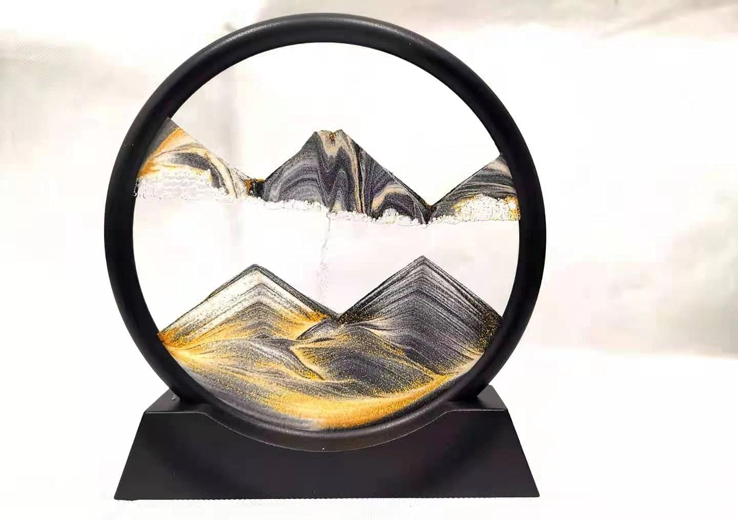 ITTA – Imagen artística de arena en movimiento, arte de arena dinámica 3D, movimiento líquido, visión de arco iris, imagen de arena, paisaje de