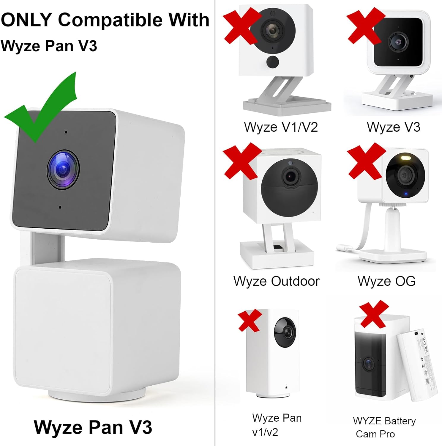 Uogw Paquete de 2 cables de alimentación de 20 pies19.7 ft compatibles con WYZE Cam Pan V3, cable de carga USB a 90 grados micro USB para WYZE Cam