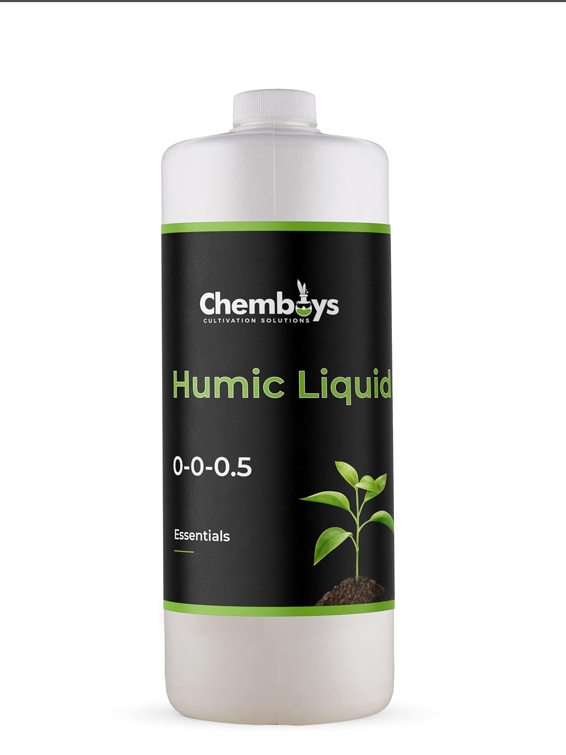 Ácido húmico orgánico con fúlvico  Suplemento vegetal concentrado de carbono líquido para una mayor absorción de nutrientes, suelo, césped,