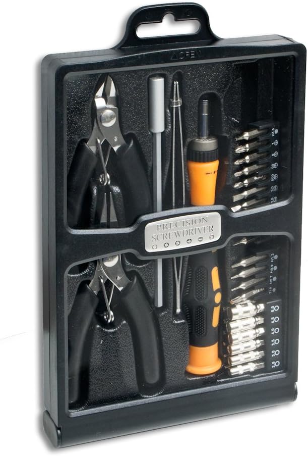 Syba kit de herramientas para pasatiempos en una funda plegable., Negro