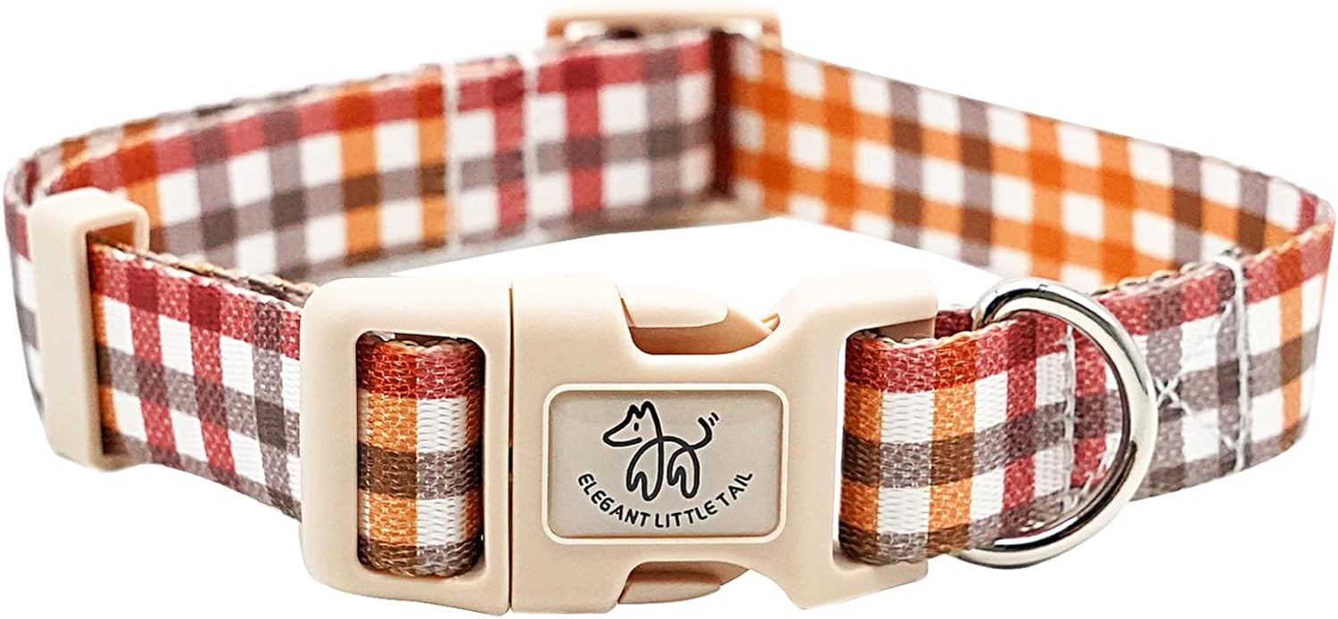 Elegant little tail Collar para perro, collar ajustable de otoño para perros pequeños, medianos y grandes, collares suaves para cachorros con