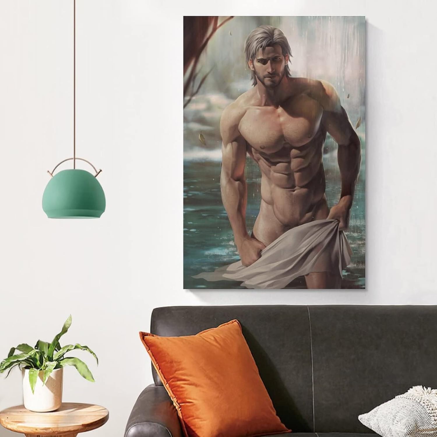 Póster de hombre sexy con músculo gay, impresión artística para pared, pintura fotográfica, cuadro colgante, decoración de dormitorio familiar,