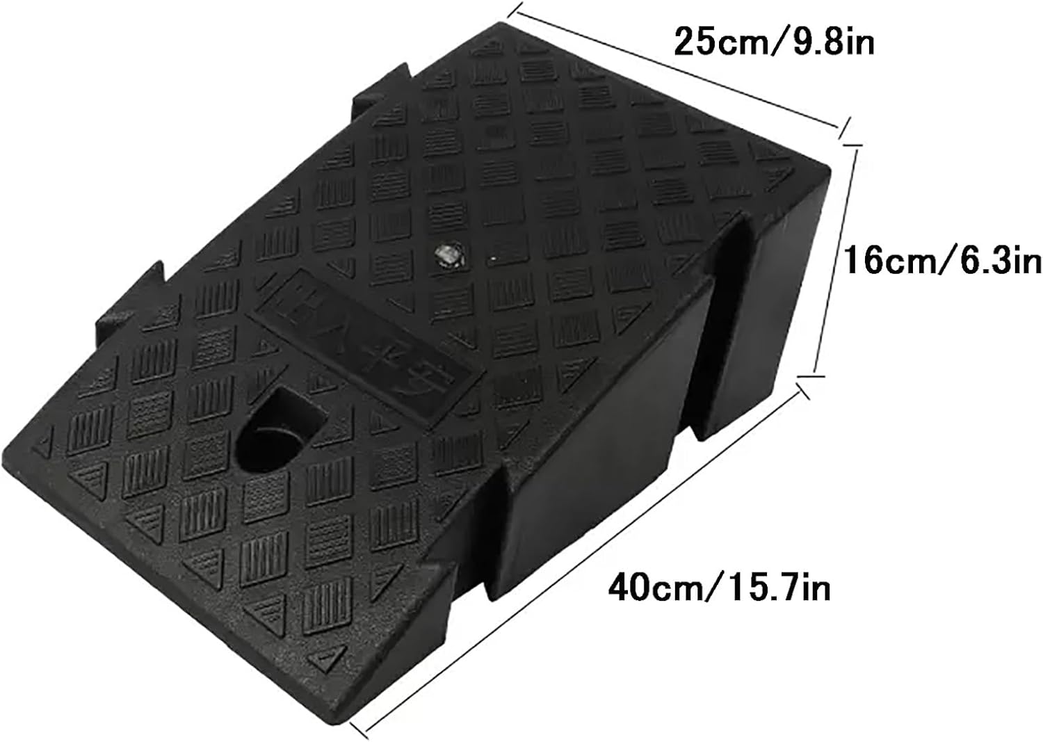 Rampa de entrada para vehículos de automóvil, 2 unidades3 rampas de goma resistentes para bordillos, para automóviles, sillas de ruedas, scooter,