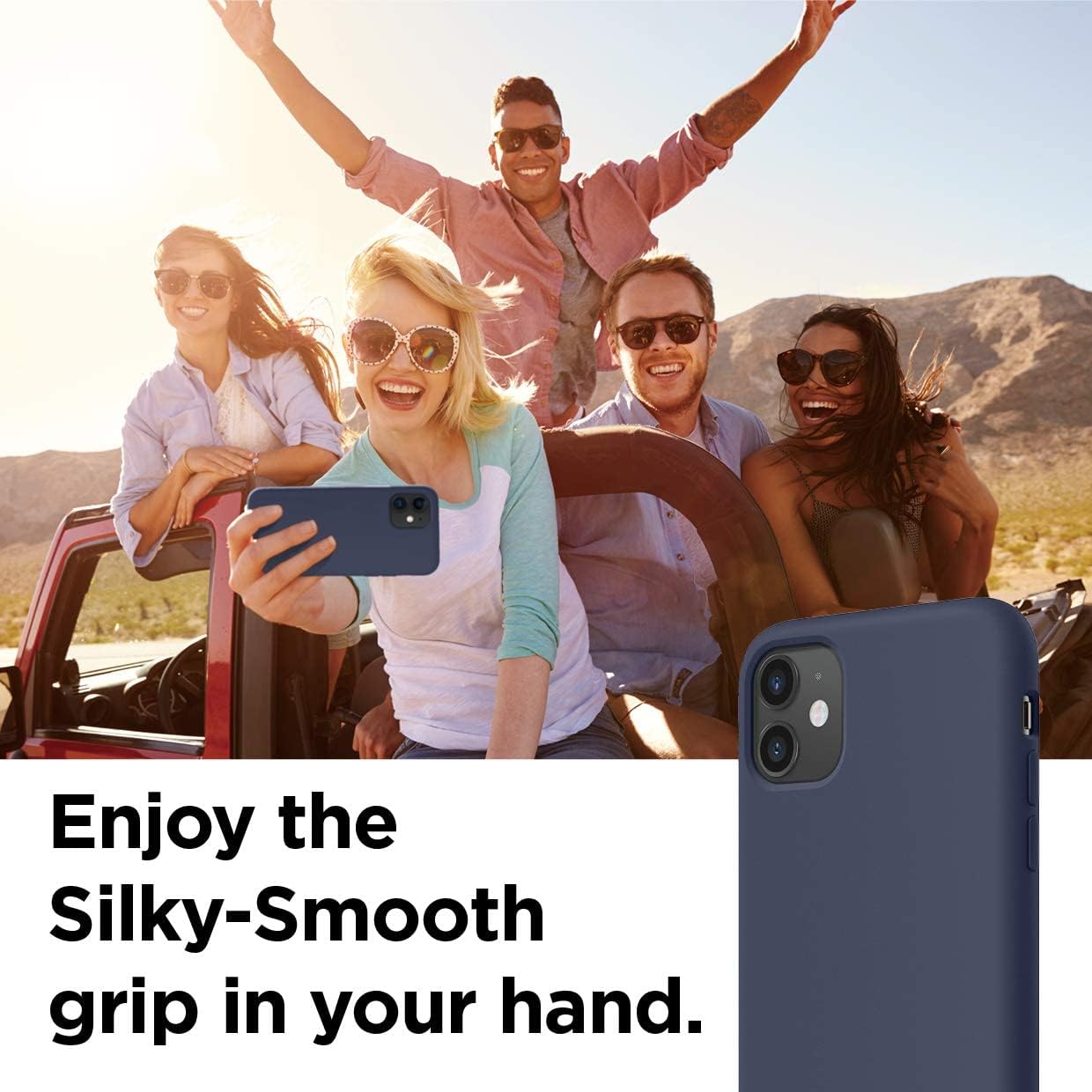 elago – Funda de silicona para iPhone 11 Color, silicona líquida prémium, borde elevado (protección de pantalla y cámara), estructura de 3 capas,