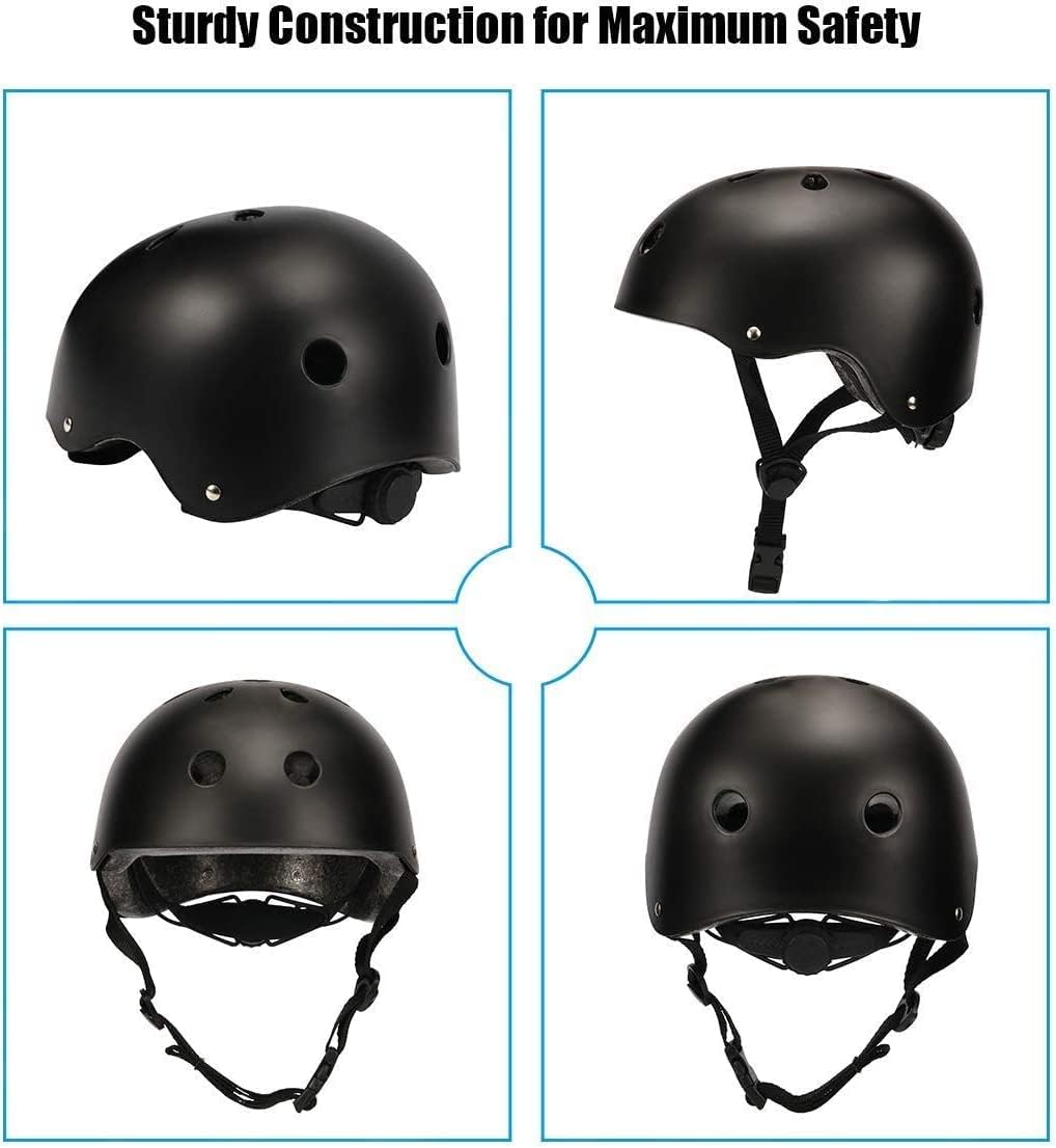 Casco de bicicleta para niños, monopatín, forro extraíble, ventilación ajustable de deportes extremos, casco protector de seguridad para niños y