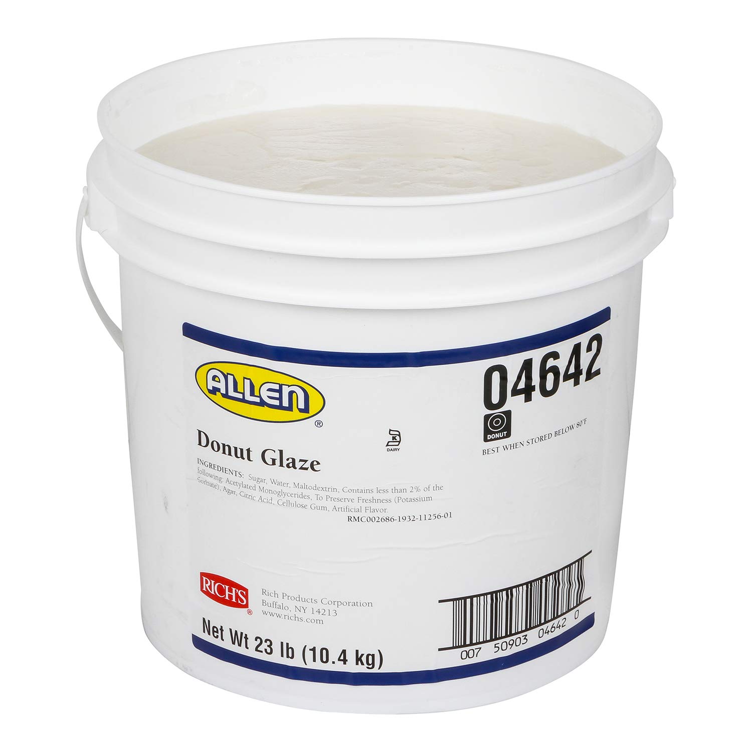 Rich’s JW Allen Glaze para donas, pasteles y más, cubo de 23 libras