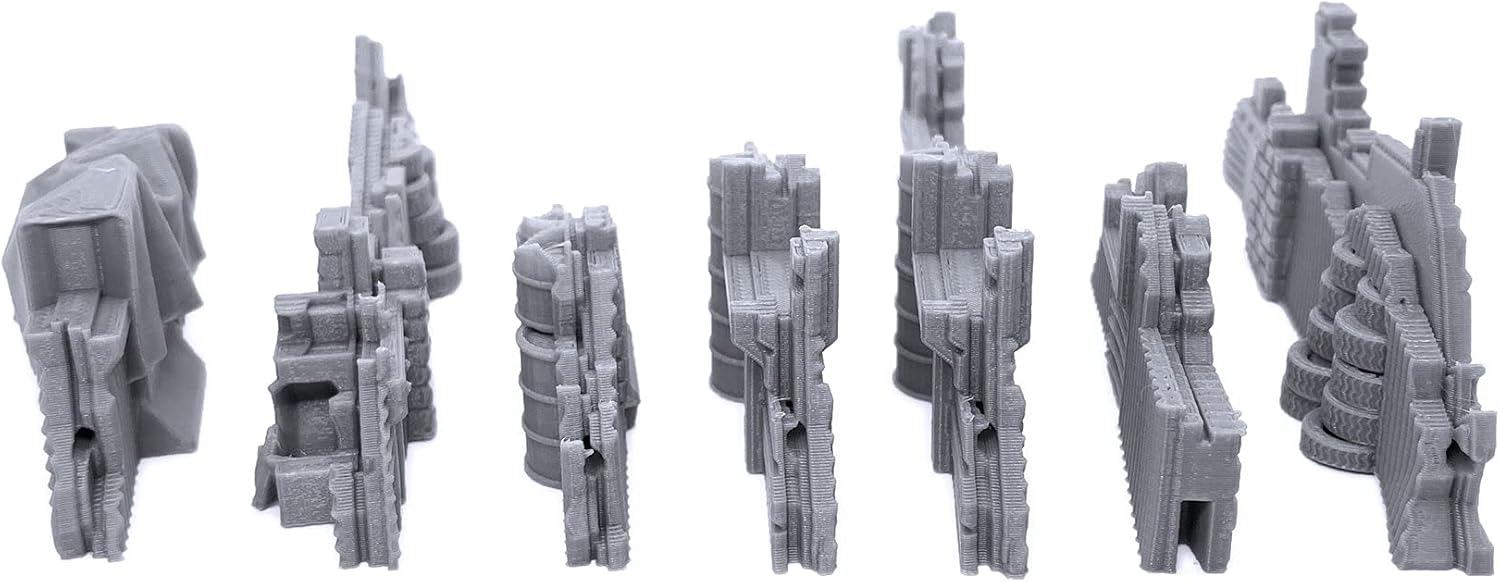 Shanty Obstacles by Terrain4Print, paisaje RPG de mesa impreso en 3D y terreno de juego de guerra para miniaturas de 1.102 in