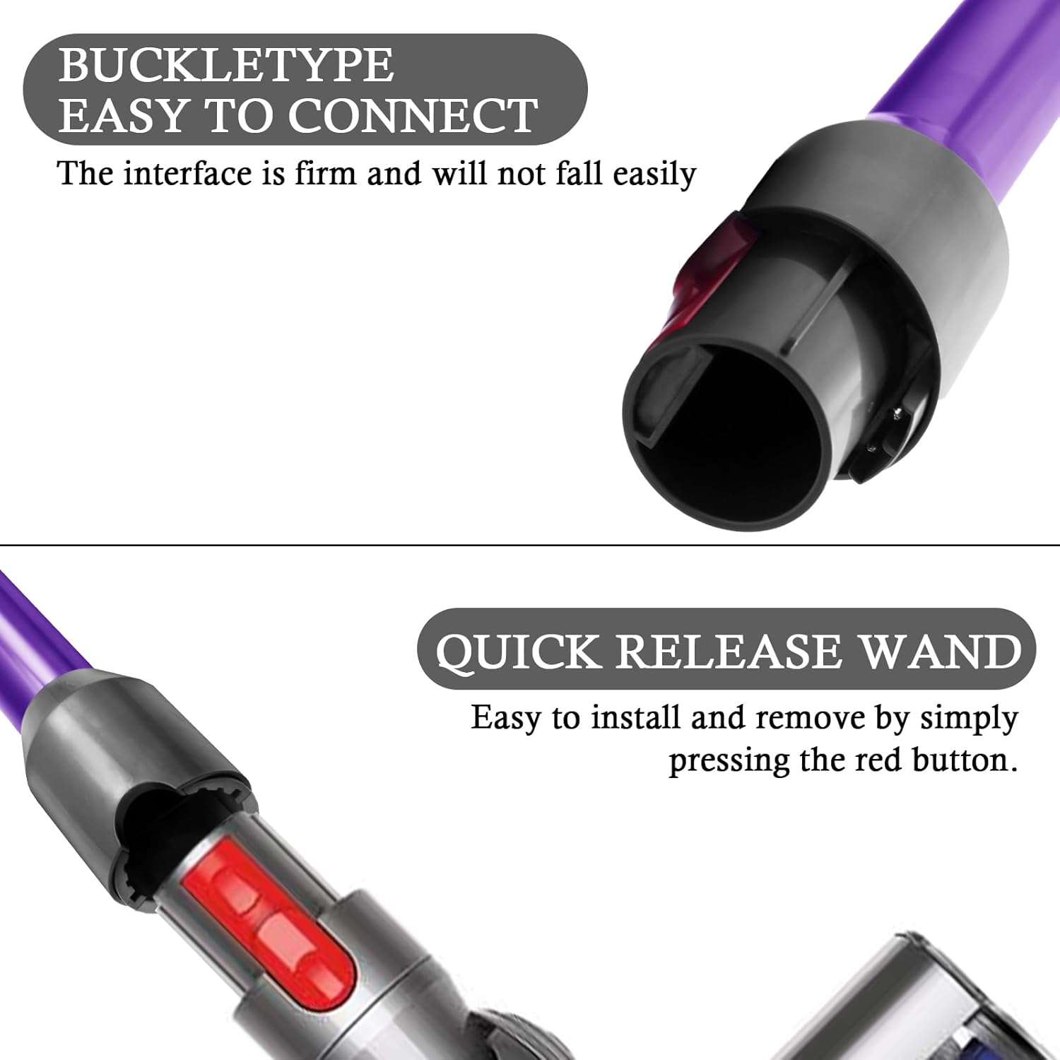 Varilla de extensión de liberación rápida para aspiradora digital delgada Dyson V10 V12, tubo de varilla de liberación rápida, accesorios de
